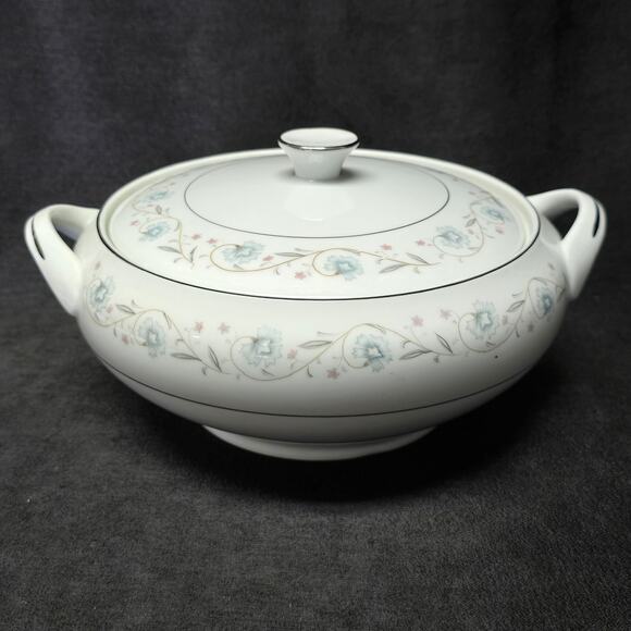 English Garden Fine China 1221 Covered Serving Soup / Vegetable Bowl & Lid - Picture 4 of 12